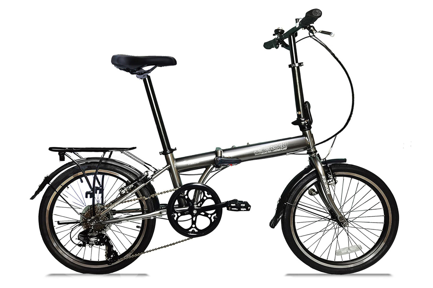 Hunter - SOLOROCK 20" Upgraded 7 Speed Steel Folding Bike