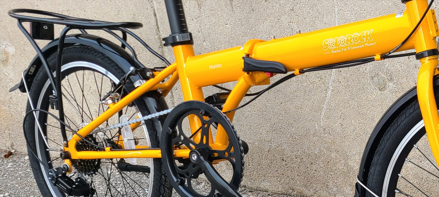 Hunter - SOLOROCK 20" Upgraded 7 Speed Steel Folding Bike