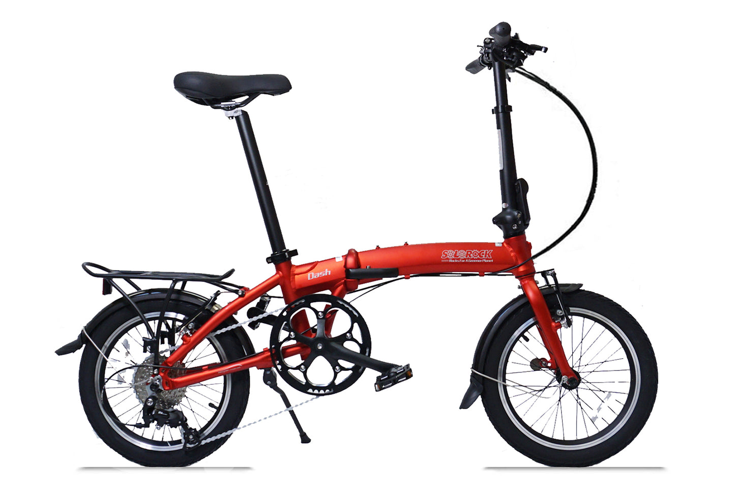 Dash - SOLOROCK 16" 8 Speed Aluminum Folding Bike - V Brakes