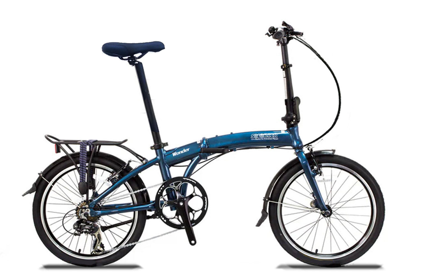 Wonder - SOLOROCK 20" 8 Speed Aluminum Folding Bike - V Brakes