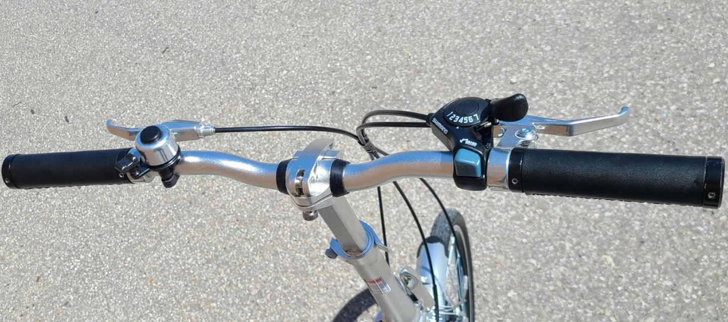 20" Silver Ace - SOLOROCK 20" 7 Speed Aluminum Folding Bike