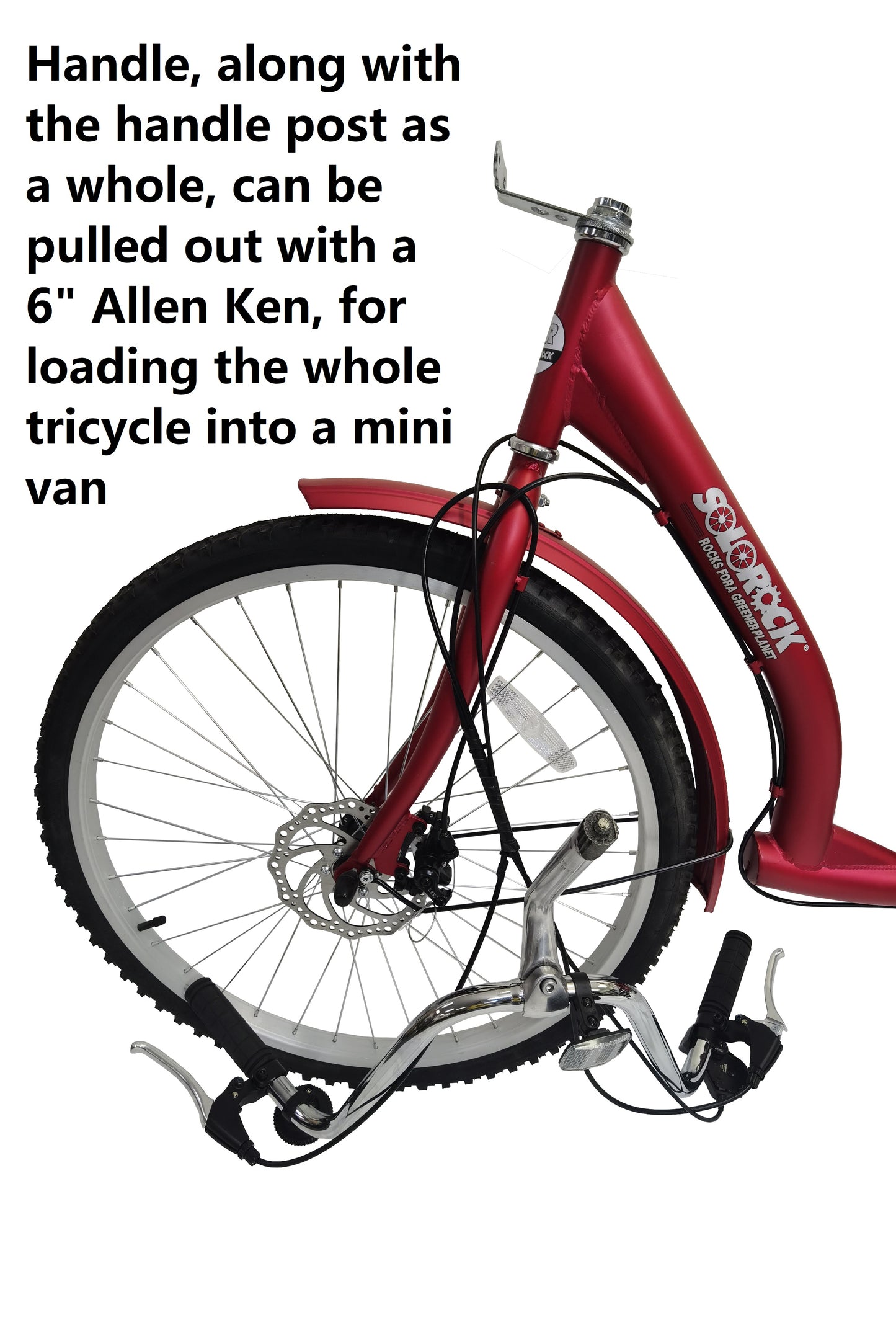 SOLOROCK 26" 6 Speed Tricycle - Ugile266