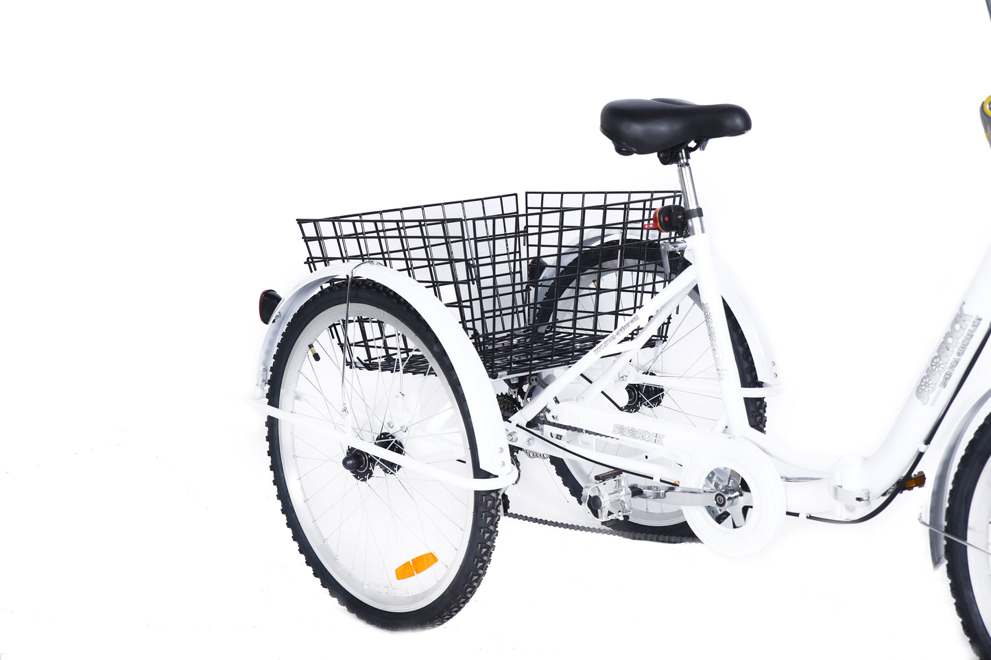 SOLOROCK 24" 6 Speed Folding Tricycle - Agile246-Fold