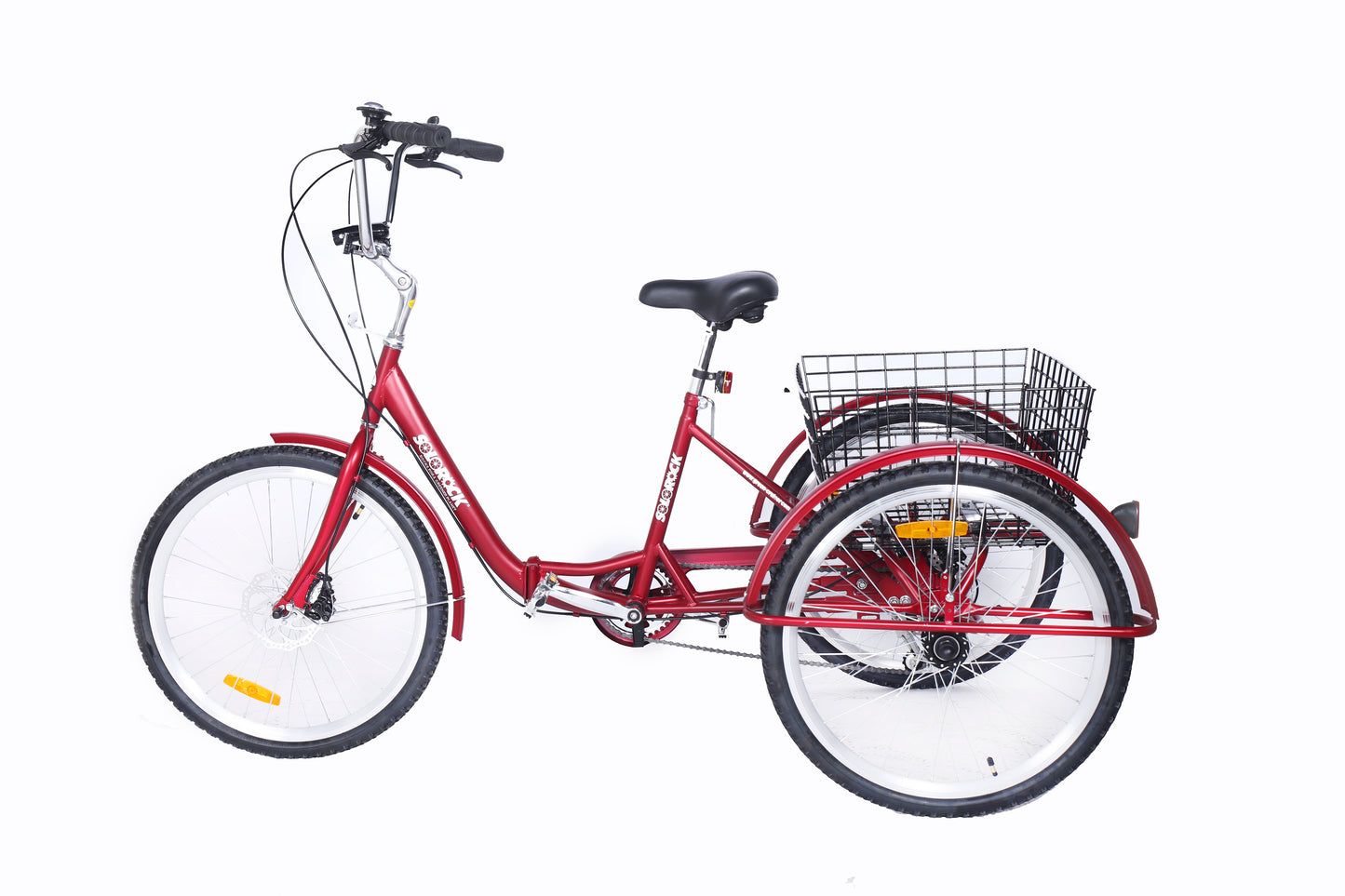 SOLOROCK 24" 6 Speed Folding Tricycle - Agile246-Fold