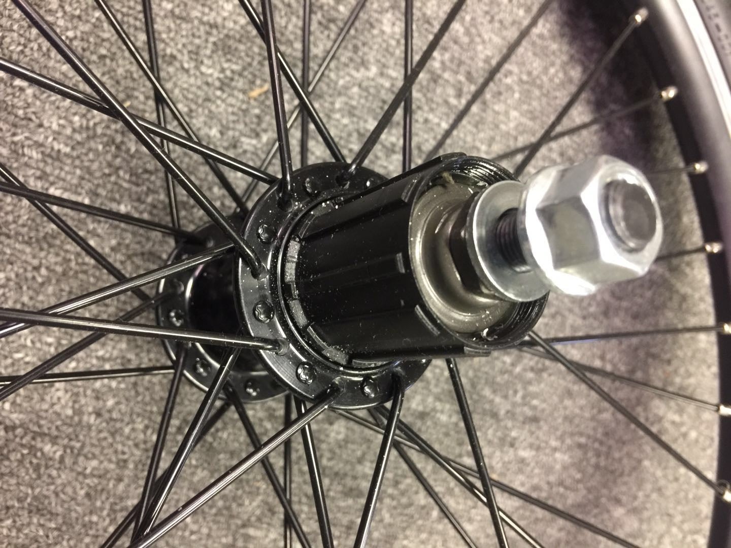 Rear Wheel With Hub for SoloRock 14" 3 Speed Aluminum Pace Folding Bike