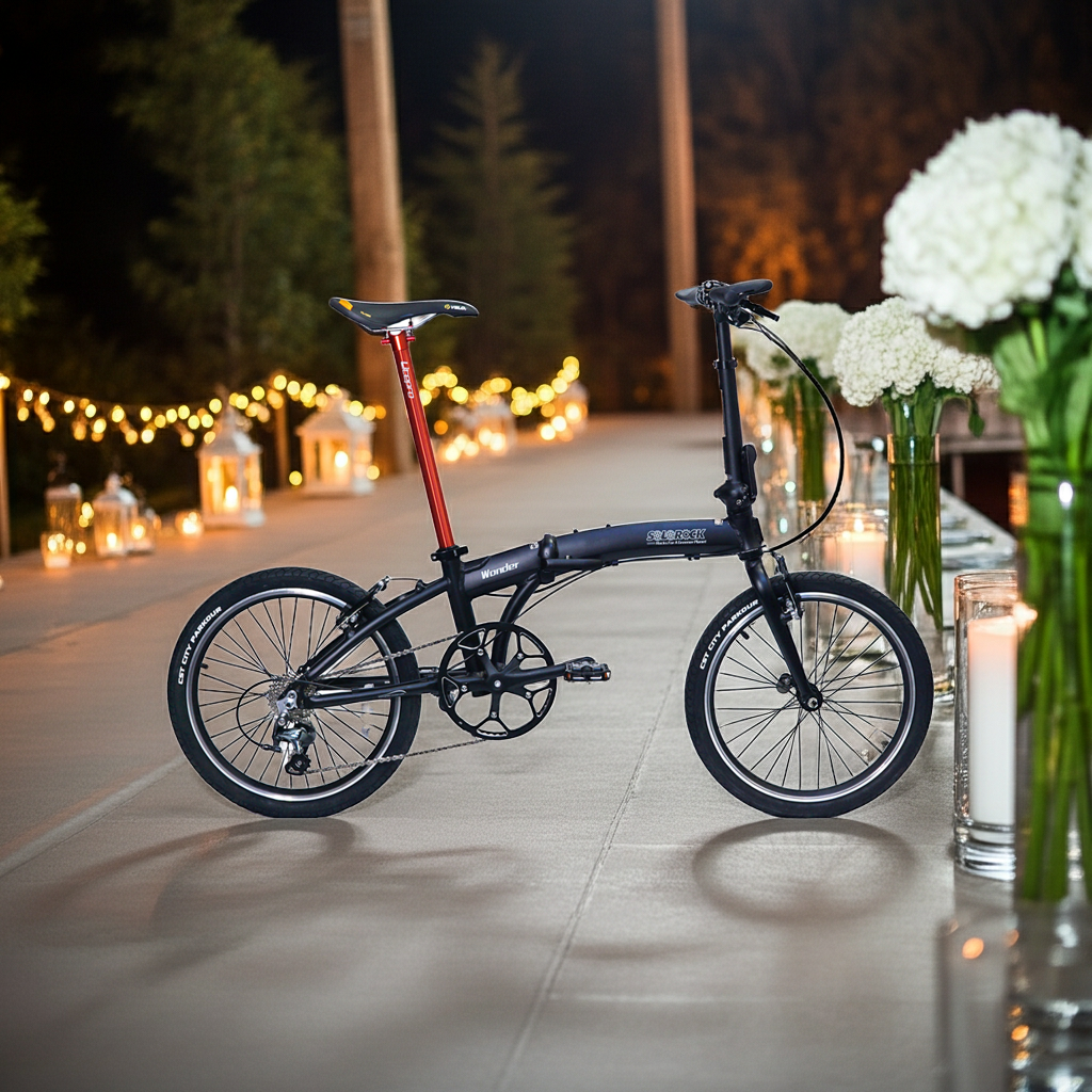 Wonder Pro Lite - SoloRock 20" 10 Speed Aluminum Folding Bike